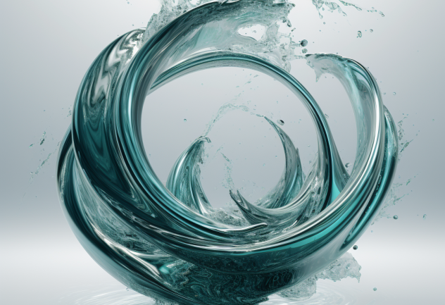 Generated by AI. A swirl of color that could be water.