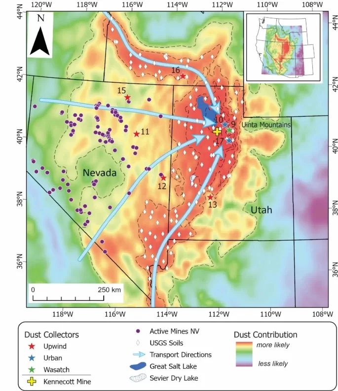 Mixing of Natural and Urban Dust Along Utah’s Wasatch Front