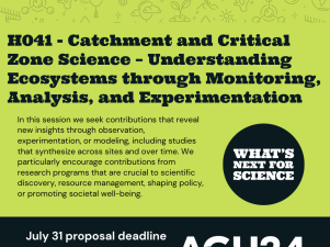 Catchment and Critical Zone Science – Understanding Ecosystems through Monitoring, Analysis, and Experimentation